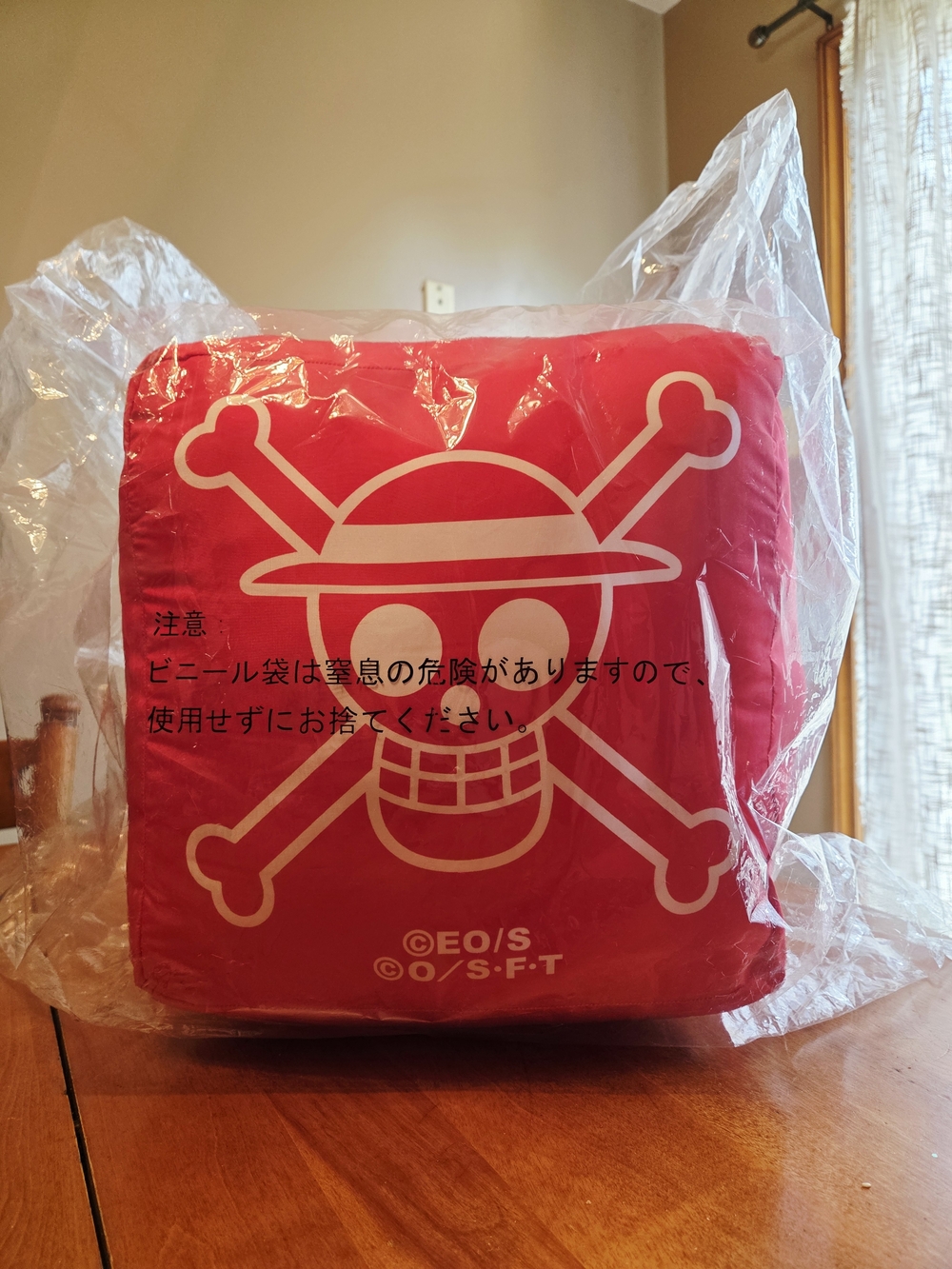 One Piece Card Game Jolly Roger 12" Plush Dice Cushion Pillow